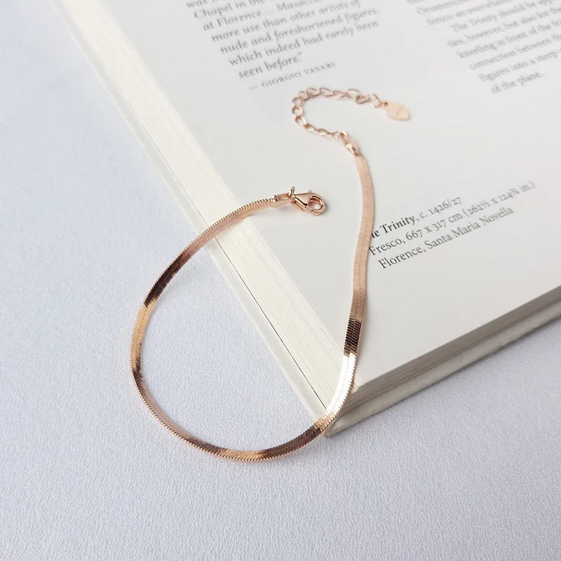 Оригинальный Женский браслет цепочка Серебряного и золотого цвета TLS239|Гибкие