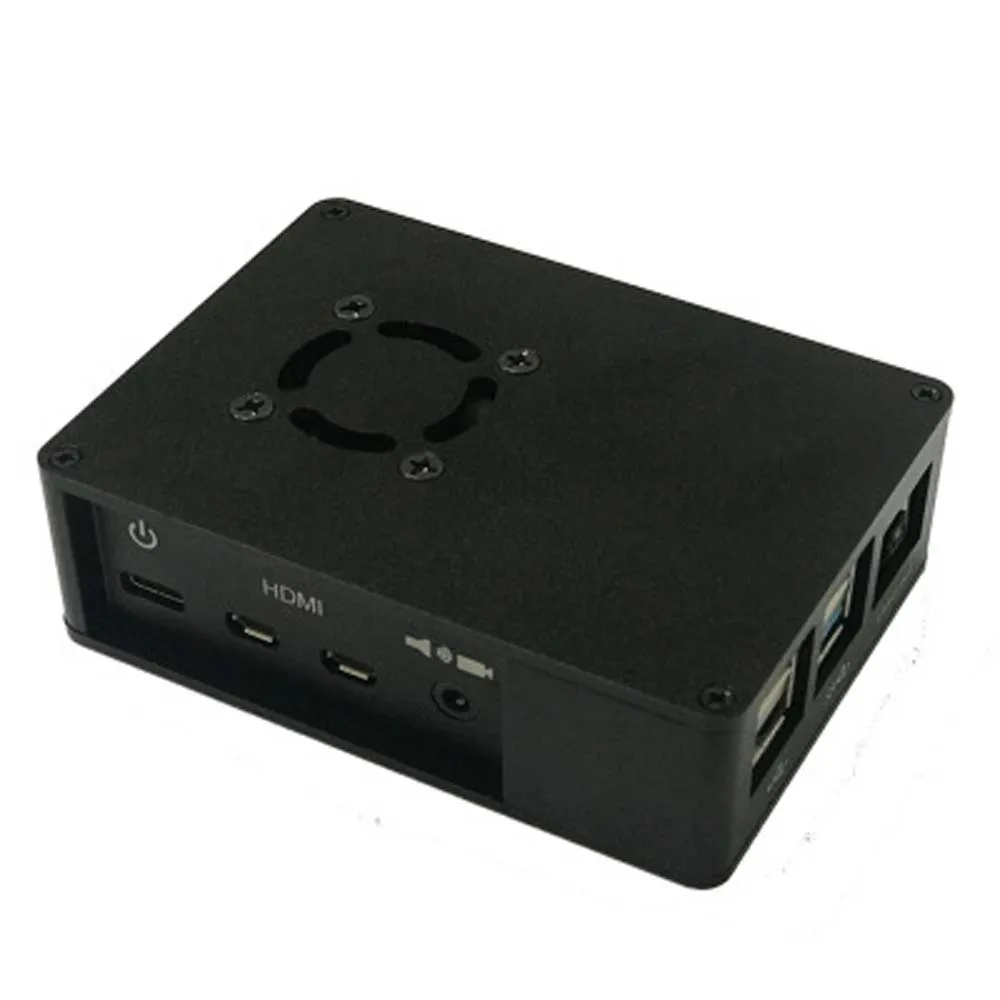 Новинка Raspberry Pi 4 Модель B чехол для вентилятора алюминиевый корпус + вентилятор