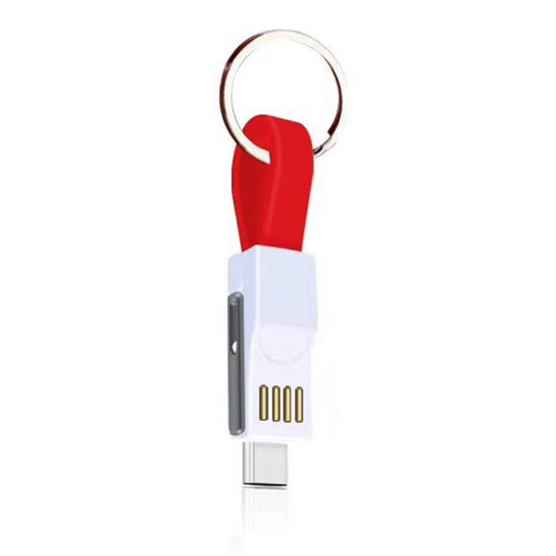 3 в 1 брелок Usb Магнитный зарядный кабель синхронизации данных для Iphone Android type C