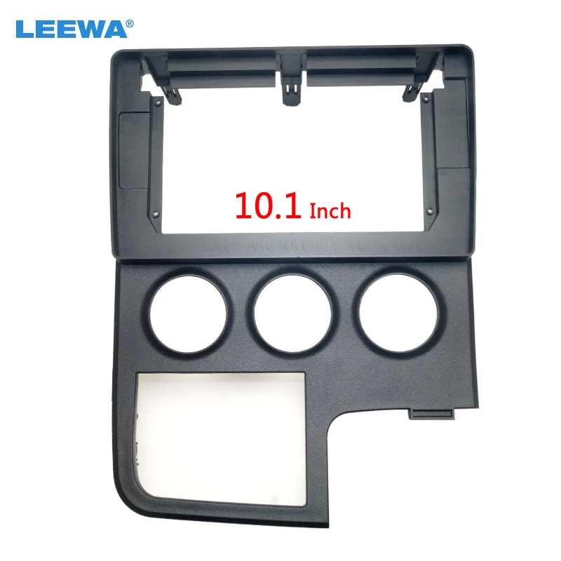 

LEEWA Car 2Din Radio Stereo 10.1" Big Screen Fascia Frame for Toyota Hiace CD/DVD Player Face Dash Mount Trim Kit #CA6717