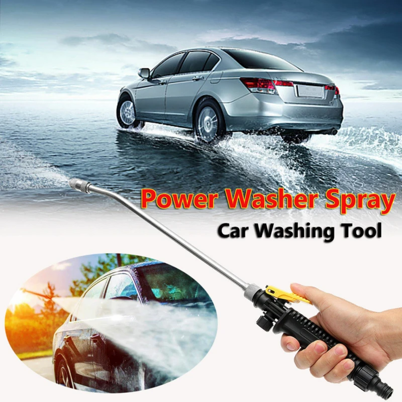 

Long Rod Stainless Steel Lance Nozzle High Pressure Car Washer Water Gun Quick Connect Spray Cleaning