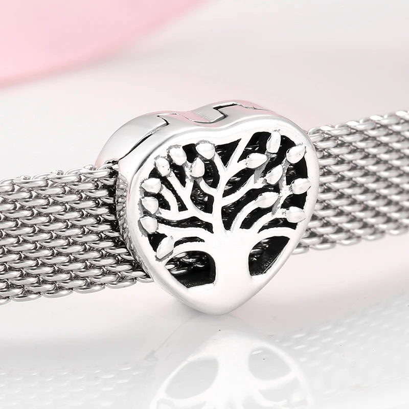 Хит продаж шармы-клипсы в форме сердца из стерлингового серебра 925 пробы