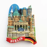 qiqipp germany capital berlin landmark building tourist souvenir magnetic sticker fridge magnet