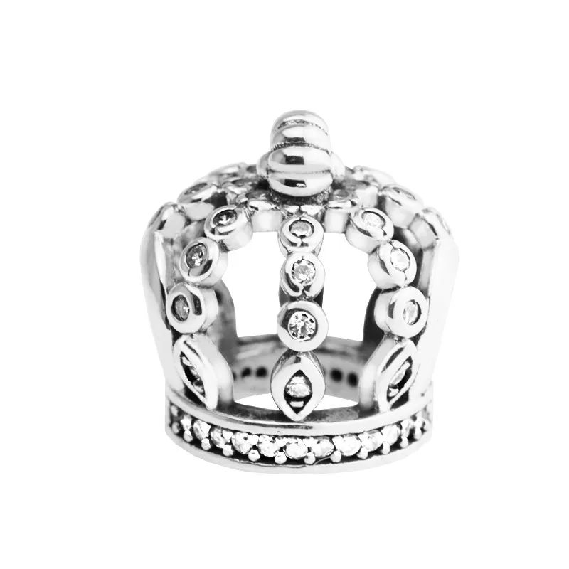 Сказочная Корона четкие серебряные бусины из фианита искусственное серебро 925