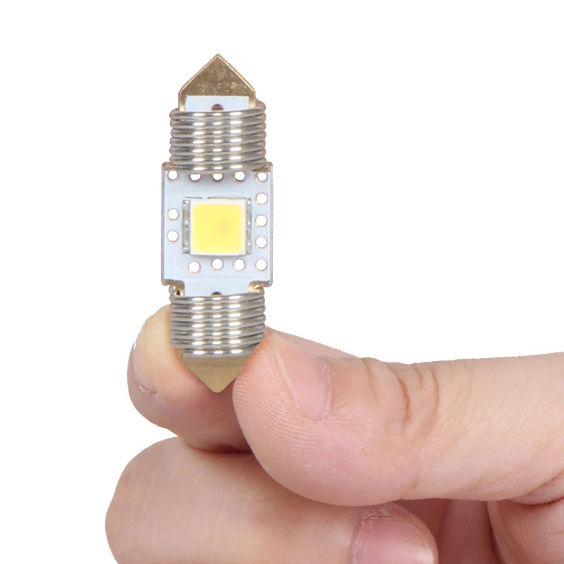 Лучшая цена автомобильные аксессуары 12 SMD COB Светодиодный белый светильник