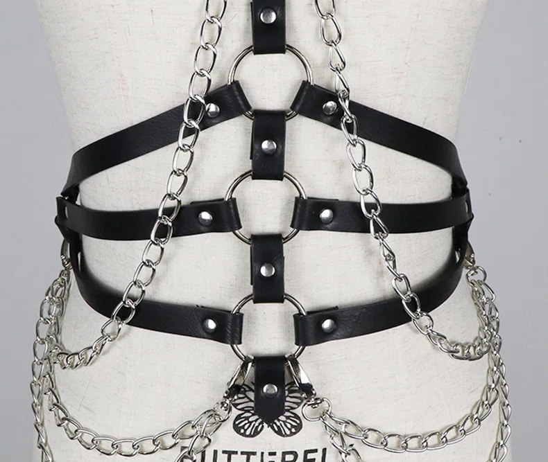 Пояс из искусственной кожи с подвязками ремни для тела женское нижнее белье