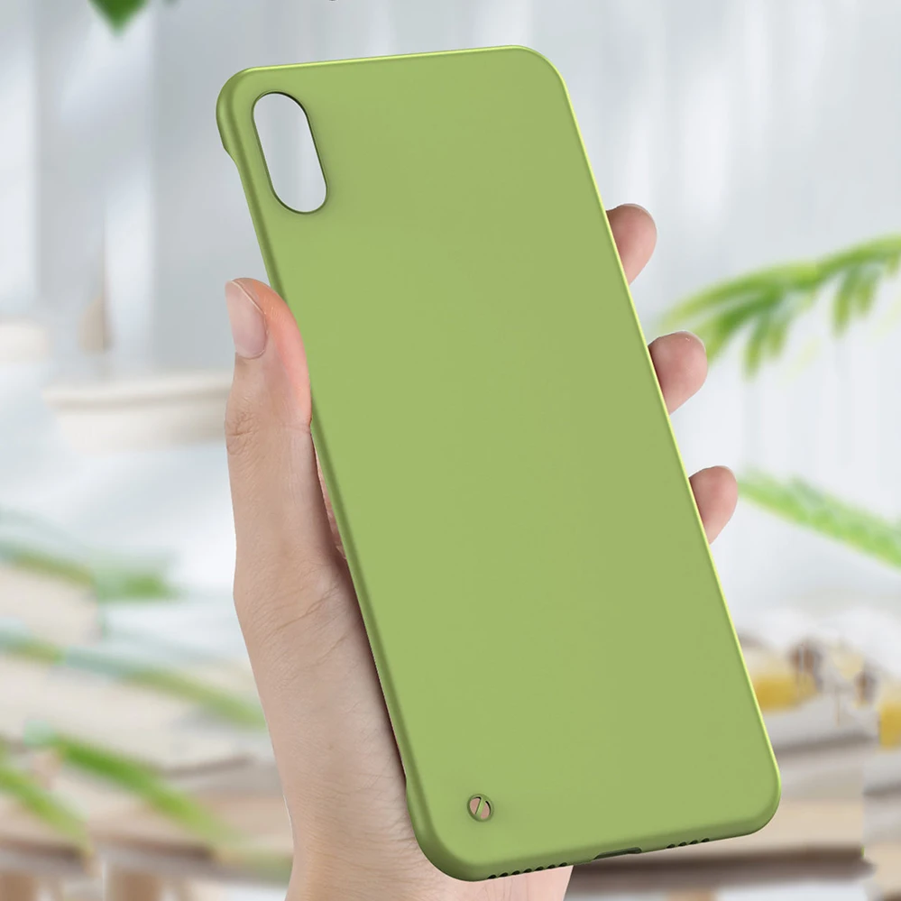 Бескаркасный жесткий чехол для Samsung Galaxy S8 S9 S10 Plus S10E Note 8 9 10 ультратонкий Жидкий ПК +