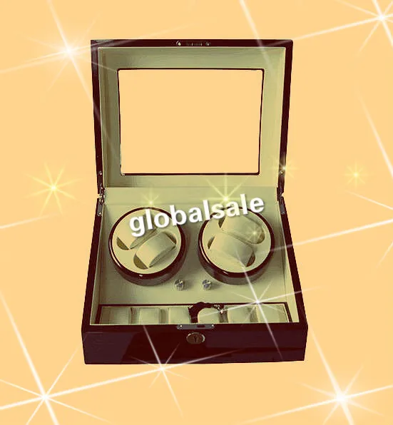 Бесплатная доставка деревянная намотка для часов 4 + 6 дюймов с глянцевым