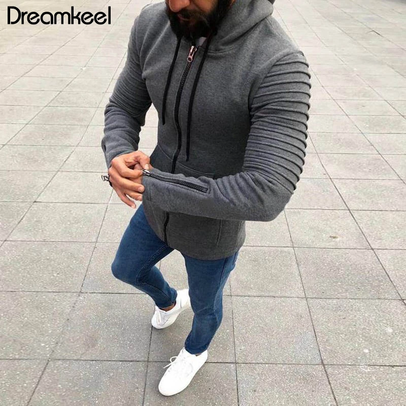 Мужская однотонная мужская верхняя одежда на молнии модель 2018 года пальто весну