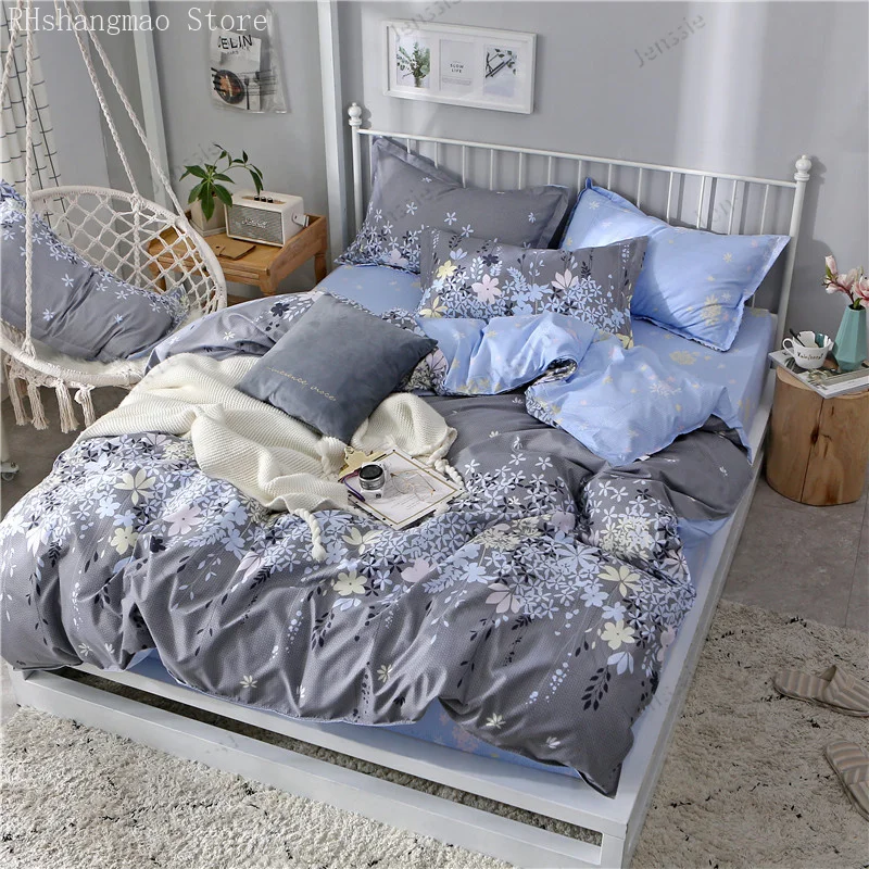 

a Variety Of Patterns And Styles Quilt Cover Suitable For Single Double Bed Adult Children Bed Sheet + Pillowcase Combination