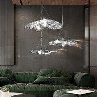 jmzm postmodern glass chandelier light luxury pendant lamp indoor led decoration for apartment hotel exhibition villa restaurant