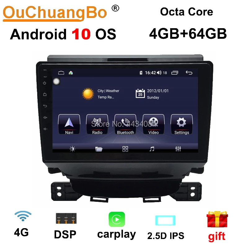 Ouchuangbo Автомобильный gps стерео аудио плеер для JAC уточнить M5 2017 поддержка DSP carplay 8