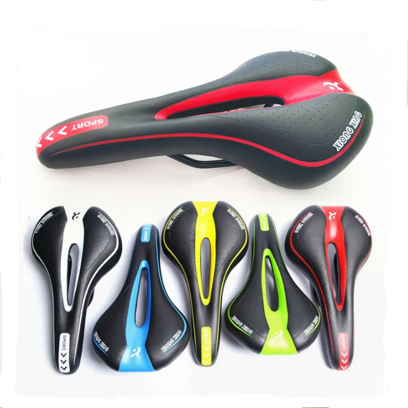 

Bicycle mountain bike cushion hollow out riding cycling saddle folding bike accessories equipment