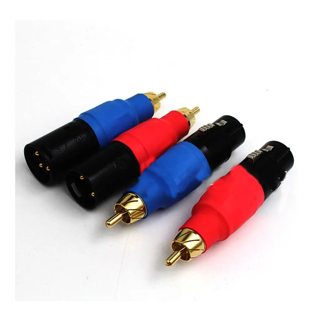 Colleimage Hifi 4x Neutrik XLR штекер к RCA и гнездо пара сбалансированный аудио конвертер