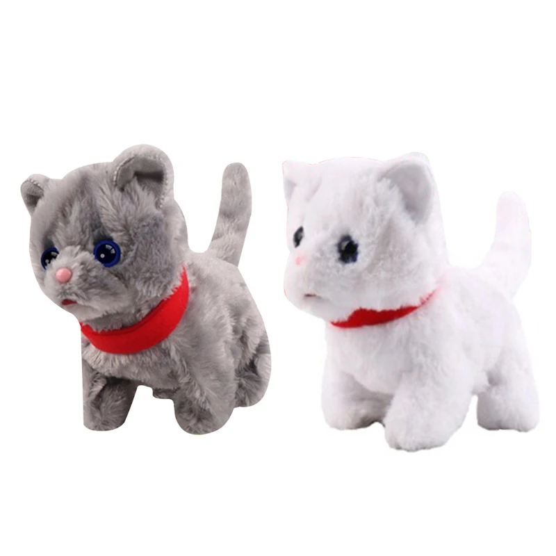 

Stuffed plush cute cat.Excellent interactive and educational plush toy set, suitable for gifts for children, toddlers and babies
