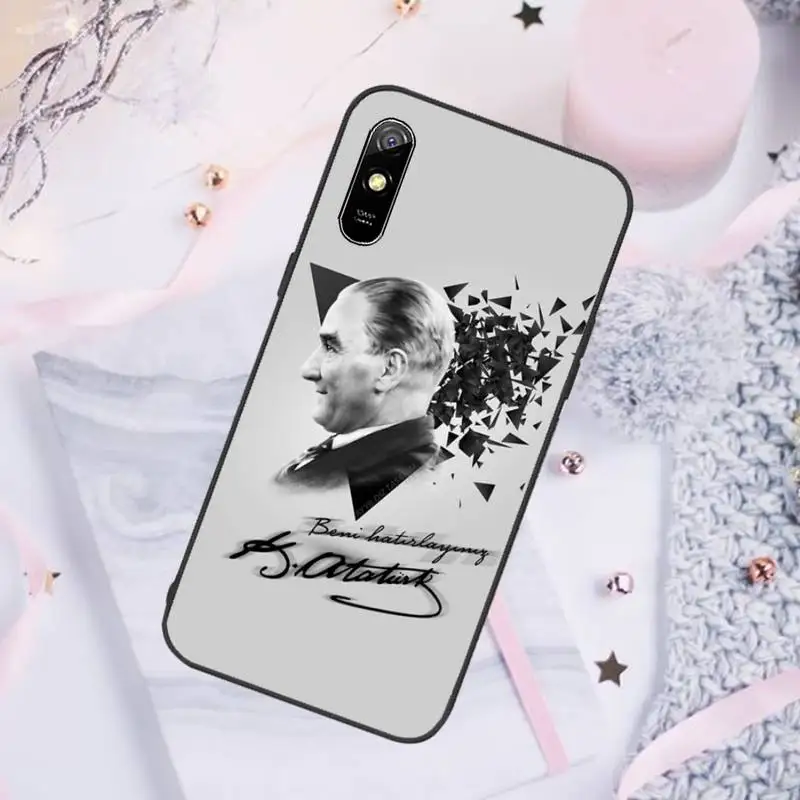 

Turkey Mustafa Kemal Ataturk Phone Case For Xiaomi Redmi note 7 8 9 pro 8T 9A 9S Mi Note 10 Lite pro