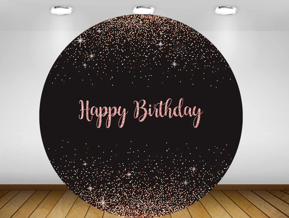 Круговой фон блестящий круглый в горошек для девочек вечеринка дня рождения