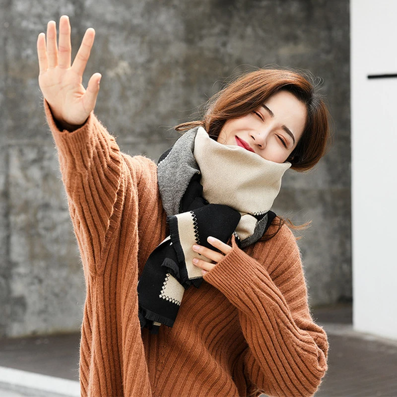 Роскошная брендовая зимняя новая кареточная модель искусственная кашемировая