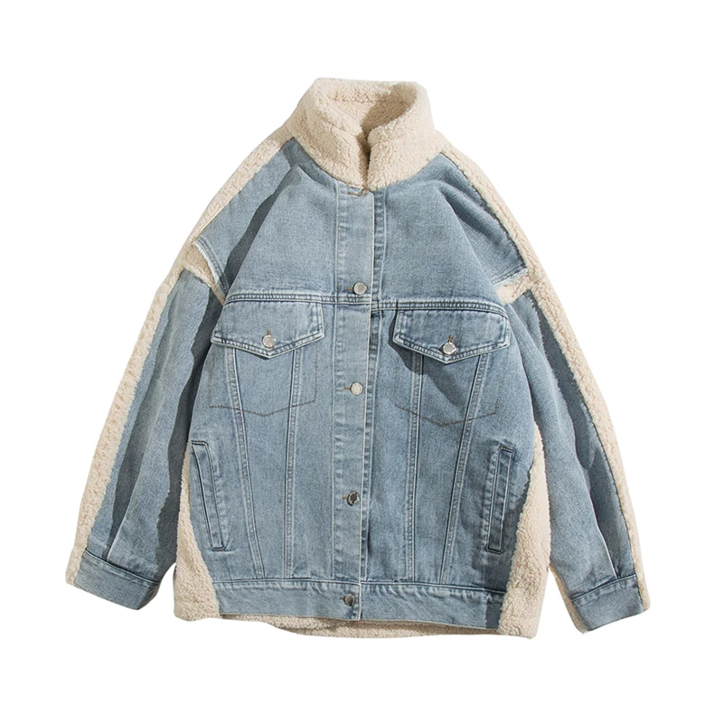 Новинка 2019 джинсовая куртка для женщин зимнее индивидуальное теплое пальто в