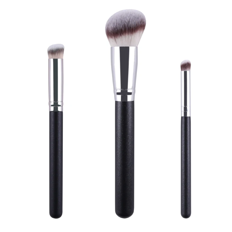 

3pc Soft makeup brush set Powder Blush Foundation Lady Makeup Brush Cosmetic Tool Make Up Tool Facial