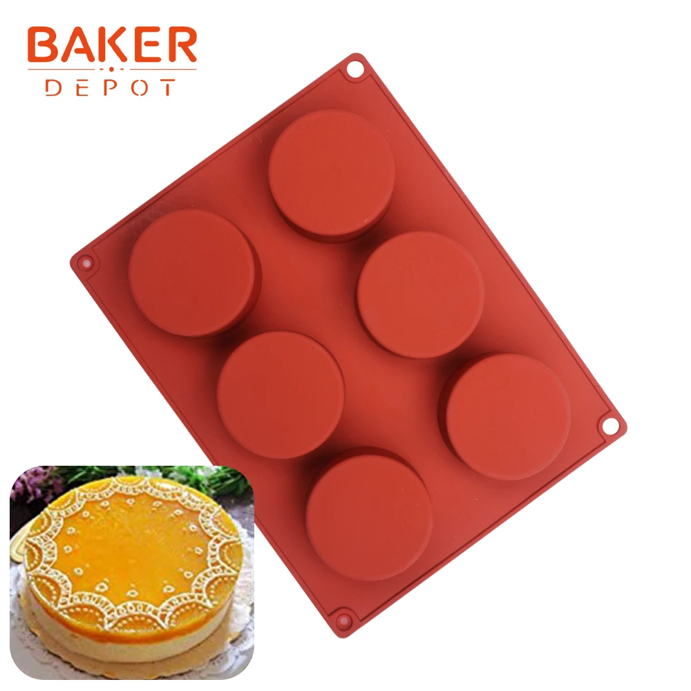 BAKER DEPOT силиконовые формы для шоколада выпечки купола торта оборудование для выпечки круглый леденец, пудинг для желе для мыла форма торта украшения DIY - Цвет: CDY-105