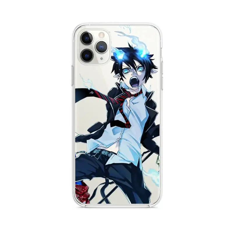 

Anime Blue Exorcist Rin Okumura Phone Case clear for iphone 12 11 Pro max mini XS 8 7 6 6S Plus X 5S SE 2020 XR cover