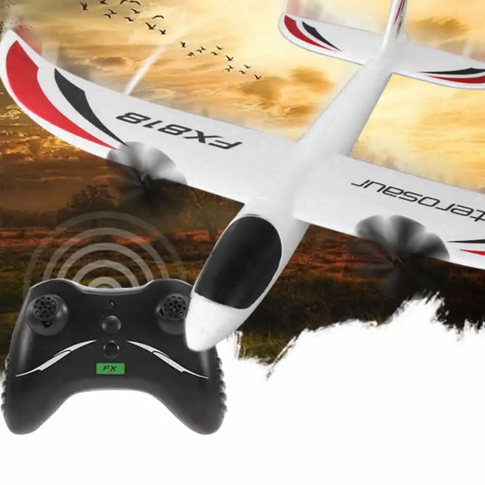 

High Quality 48cm Big RC Airplane with Fixed Wing Glider 2.4G 4CH Flying 200 meters 10-15min anti-fall aircraft Hot Sale Toy