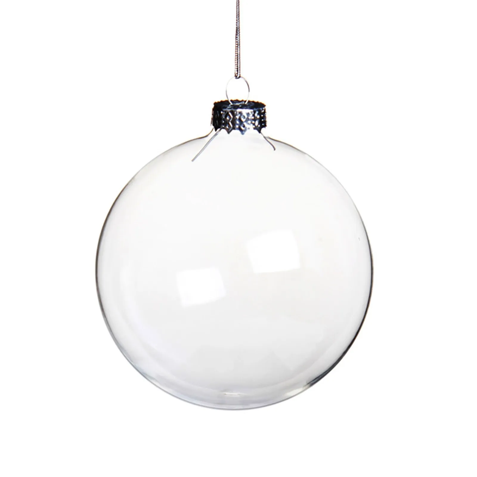 Прозрачные акриловые шарики украшения для рождественской елки прозрачные