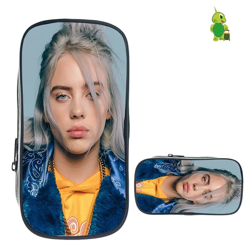 29 Billie Eilish пеналы для девочек-подростков, косметички, школьные принадлежности, канцелярские принадлежности, сумка для хранения, Billie Eilish, хип-хоп, косметичка - Цвет: 29