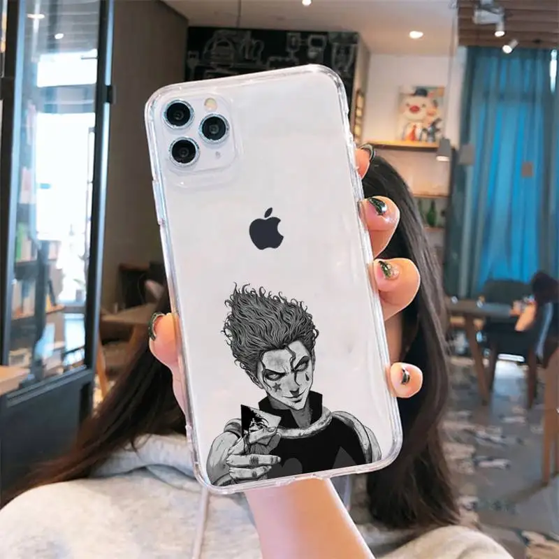 Прозрачный чехол Hunter x для iPhone 6 7 8 11 12 s mini pro X XS XR MAX Plus.