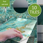 3D стены Стикеры для гостиной Кухня Ванная комната в стиле арт-деко виниловые наклейки для настенной плитки Стикеры s передачи настенные наклейки в комнату украшение дома