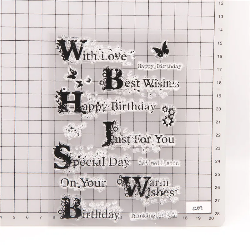 С любовью наилучшие пожелания день рождения прозрачные штампы для изготовления