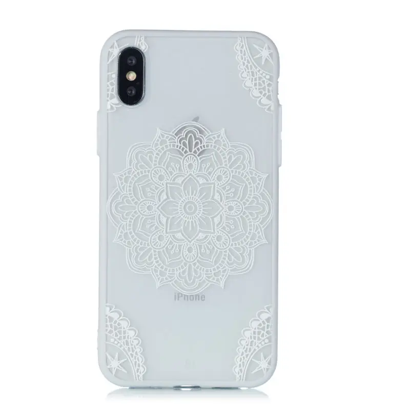 11 JFWEN чехол с кружевными цветами для iphone XS Max X 8 7 Plus XR Чехол Жесткий PC чехол для телефона s для iphone X 7 8 6S Plus 5 5S SE чехол - Цвет: 11