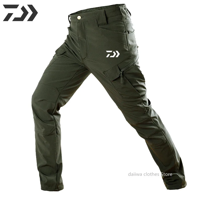 2022 New Daiwa Fishing Pants Waterproof Quick Dry Clothing Outdoor Multi-Pocket Supreme Trousers Men's Wear | Спорт и