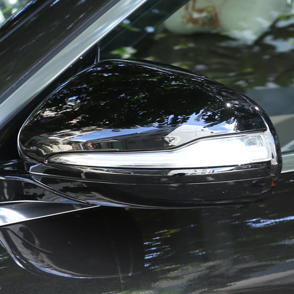 

Для Mercedes Benz GLC C Class W205 автомобильные аксессуары Стайлинг автомобиля зеркало заднего вида Зеркальная Наклейка Обложка отделка ABS покрытие