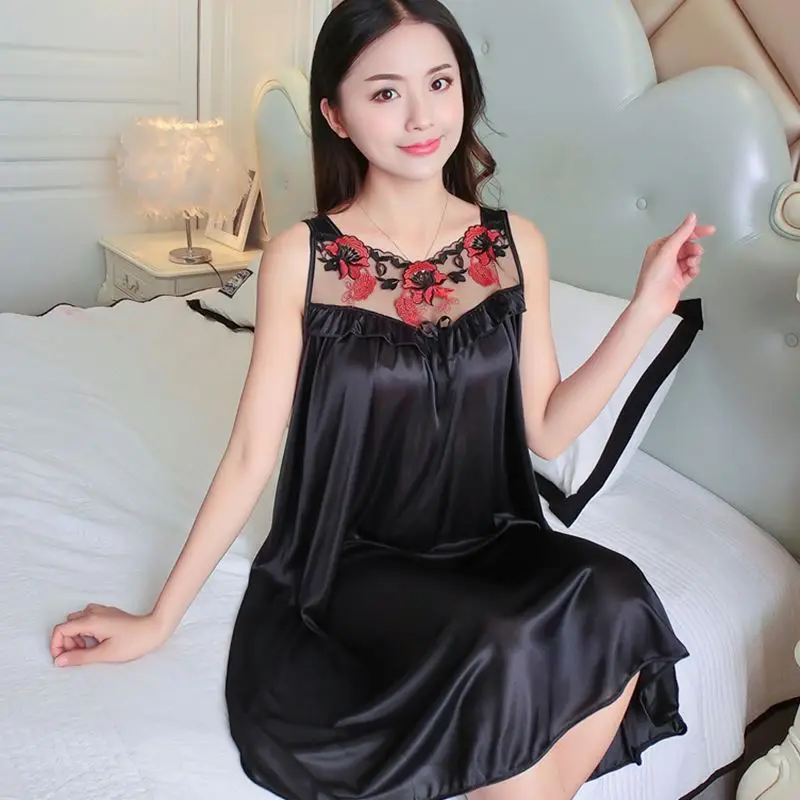 Oversize 4XL Women Lace Badjas Silk Satin Kimono Robe Lingerie Lady Nightwear Bathrobe Bodydoll Sleepwear Bath Robe Nightgown