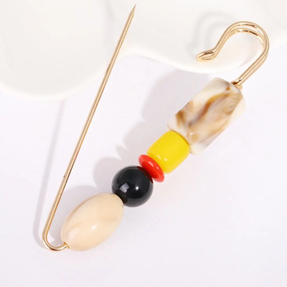 Женская бутоньерка в богемном стиле Высококачественная Бирюзовая брошь с