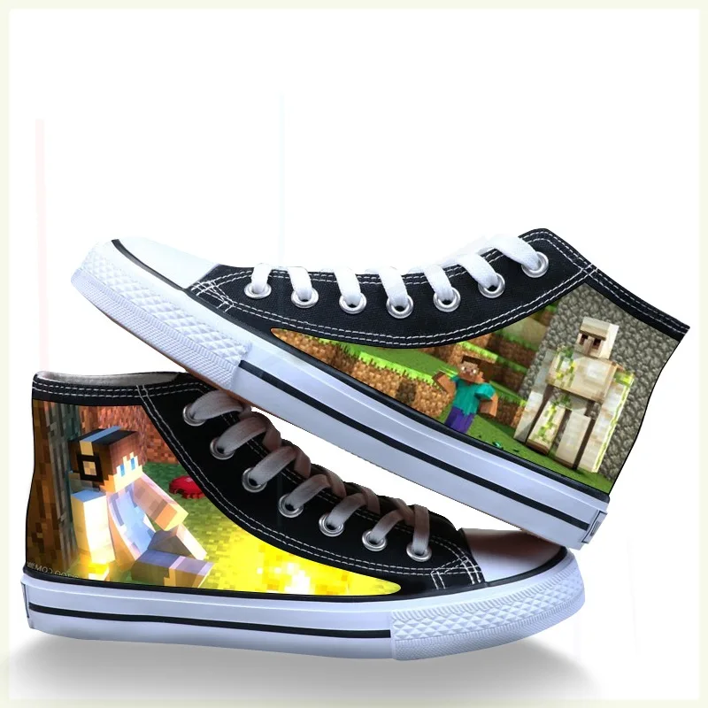 

Game Craft White Canvas Shoes Casual Sneakers Student High Top Sports Shoes Boy Girl Woman Man Shoes Spring Autumn