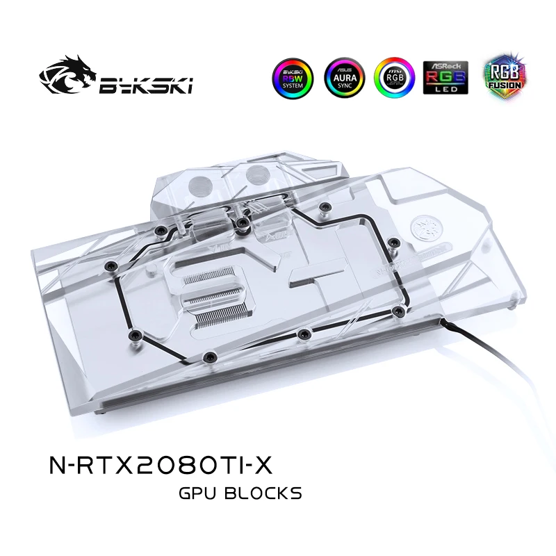 Bykski N RTX2080TI X полное покрытие графическая карта блок водяного охлаждения