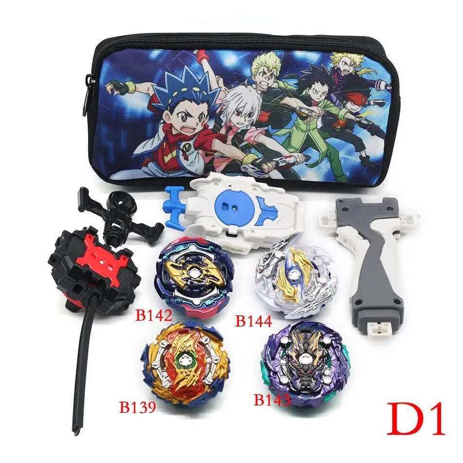 

New Beyblades Burst with Super King Beyblades Launcher Metal Bayblade Metal Gyroscope Grip Launcher Blayblad Box Toys Kids Boy