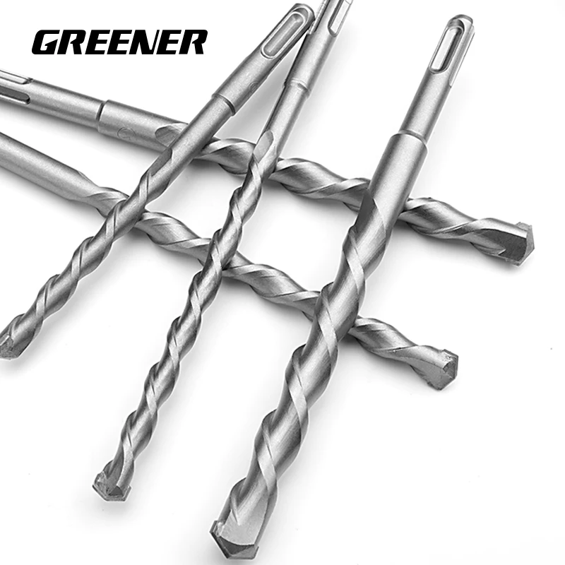 

Square handle Electric Hammer Drill Bits 6/8/10/12/14/16/18/20mm Cross Type Tungsten Steel Alloy for Masonry Concrete Rock Stone