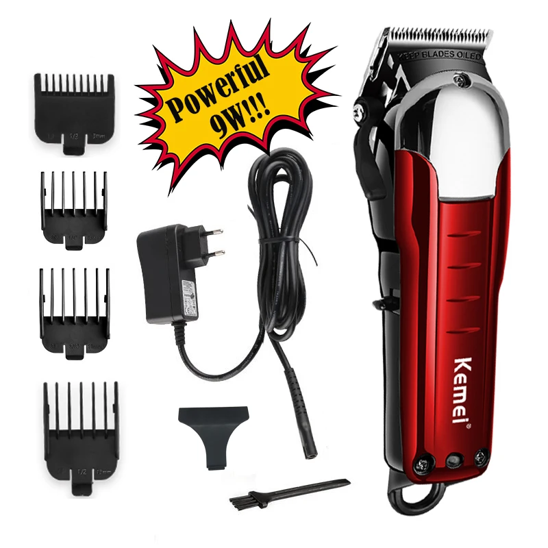 

100-240V kemei professional hair clipper electric hair trimmer powerful hair shaving machine hair cutting beard electric razor