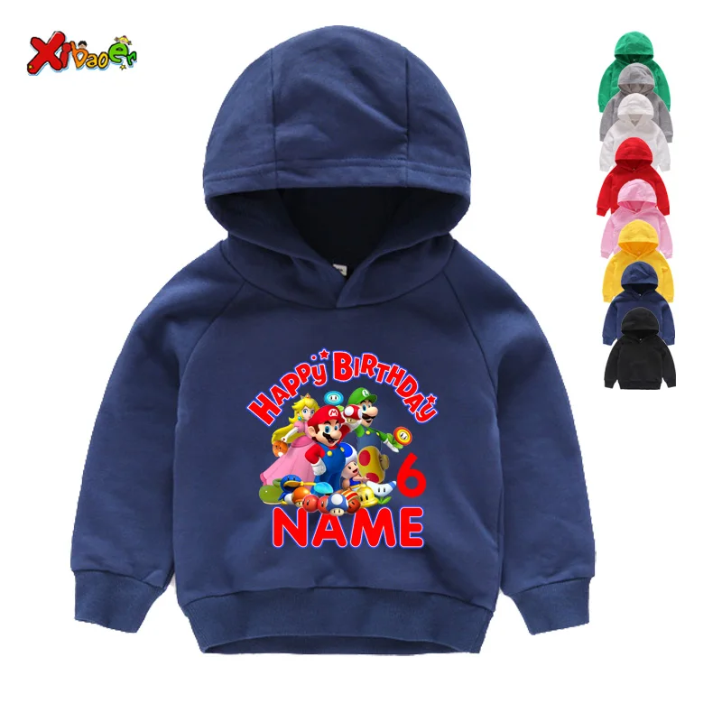 

Personalised Cartoon Graphics Kids Sweatshirt Gift for Children Personalised Children's Clothing Kids Custom Design Sweatshirt
