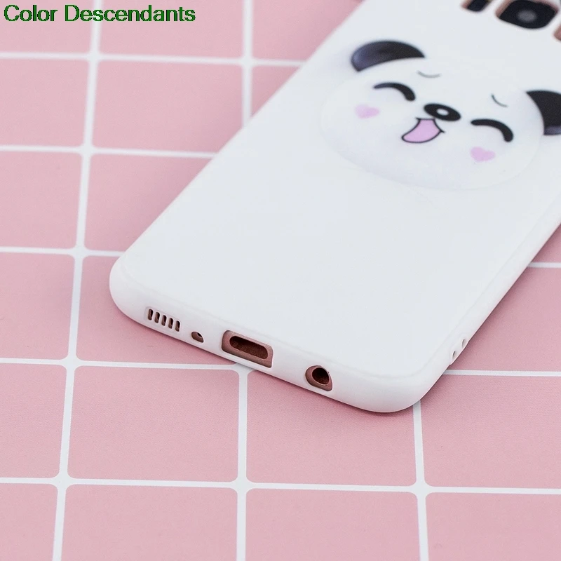 Чехол для Samsung Galaxy S8 S 8 G950 G950FD мягкий чехол из ТПУ с 3d-рисунком панды Единорога |