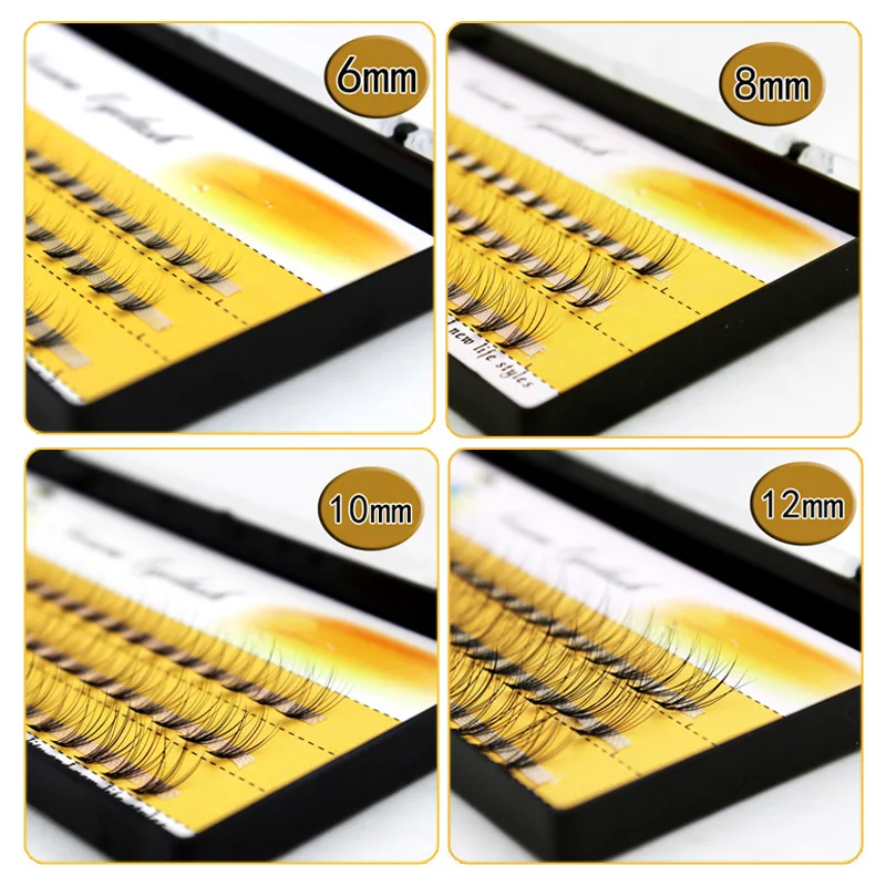 Модные накладные ресницы из чистого волокна ручной работы 60 шт. объем 0 07c личные