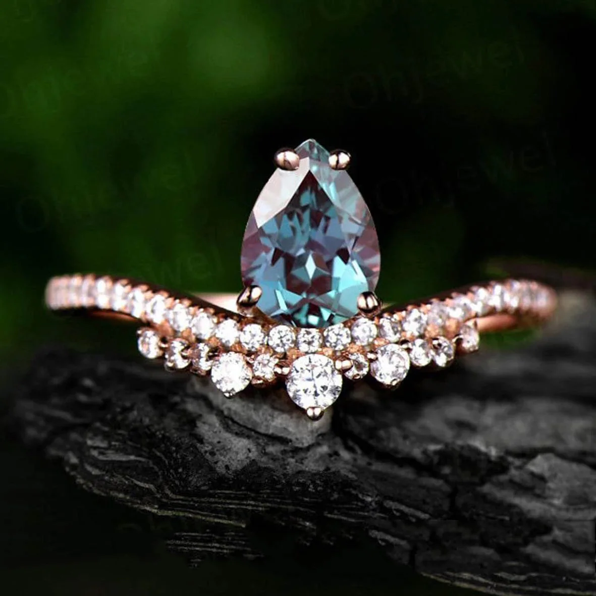 

Лидер продаж 925 пробы серебро 5x7 мм выращенные лабораторно Александрит & со шпильками с белым кубическим цирконием квадратной формы Обручение обручальное кольцо для Для женщин подарок