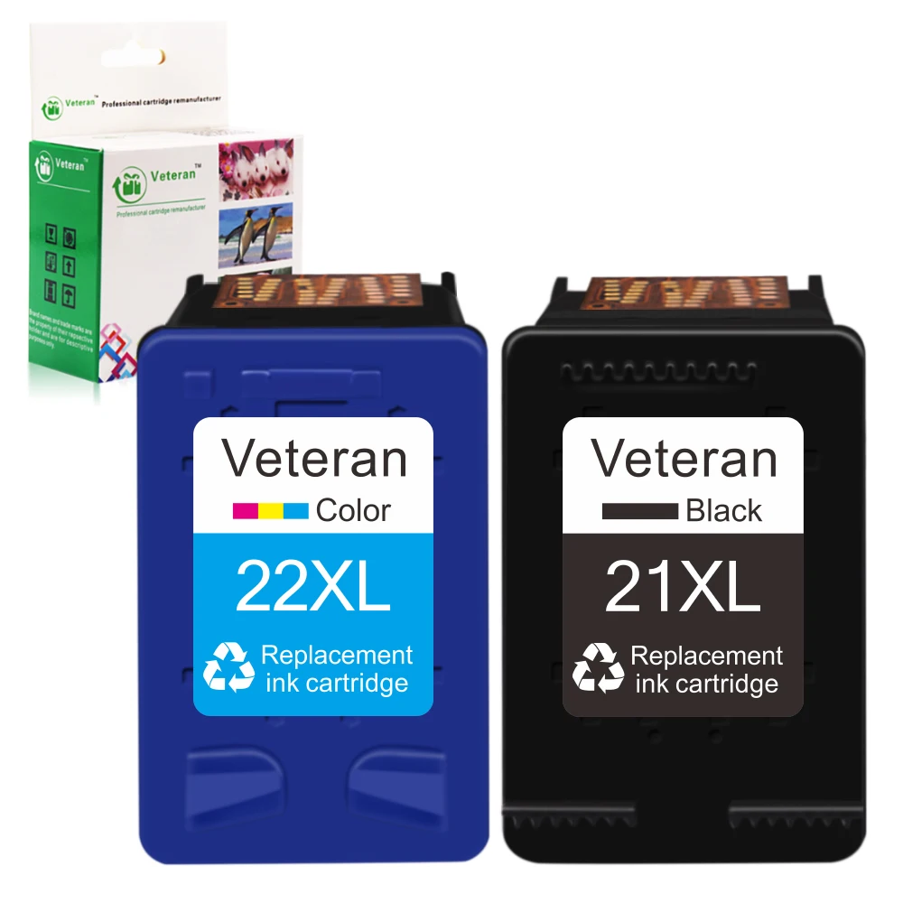 

Чернильный картридж Veteran 21XL 22XL для принтера HP 21 22 XL HP 21 HP 22 Deskjet F2180 F2280 F4180 F380 380 F300