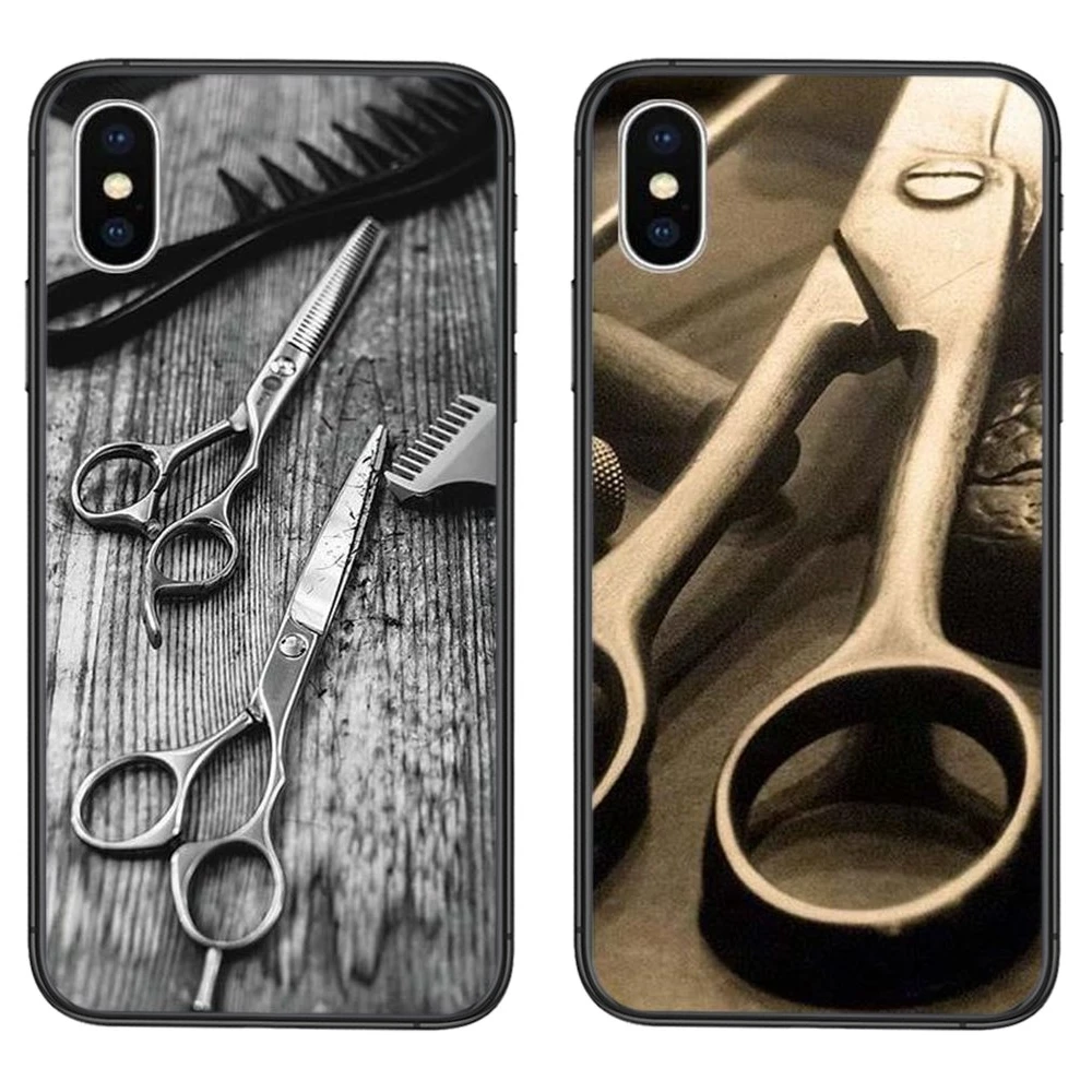 Чехол для мобильного телефона чехол Парикмахерская ножницы щетка Samsung Galaxy A72 A71 A70