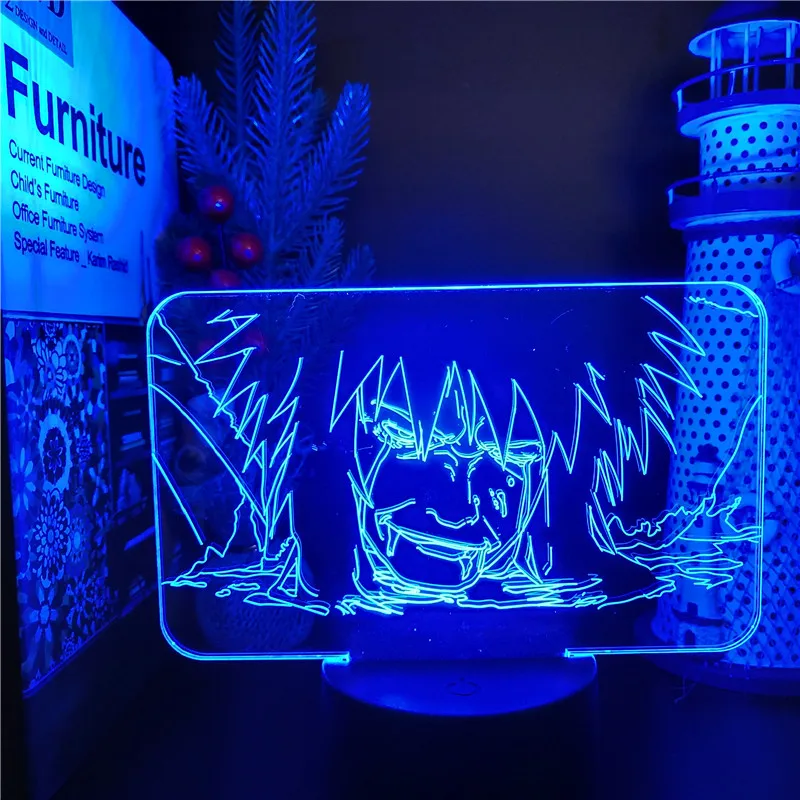 

Nartuo Jiraiya Dead Acrylic 3D Lamp Anime LED Night Light for Home Room Decor Light 7 Color Changing 3d Visual Lampara Kids Gift