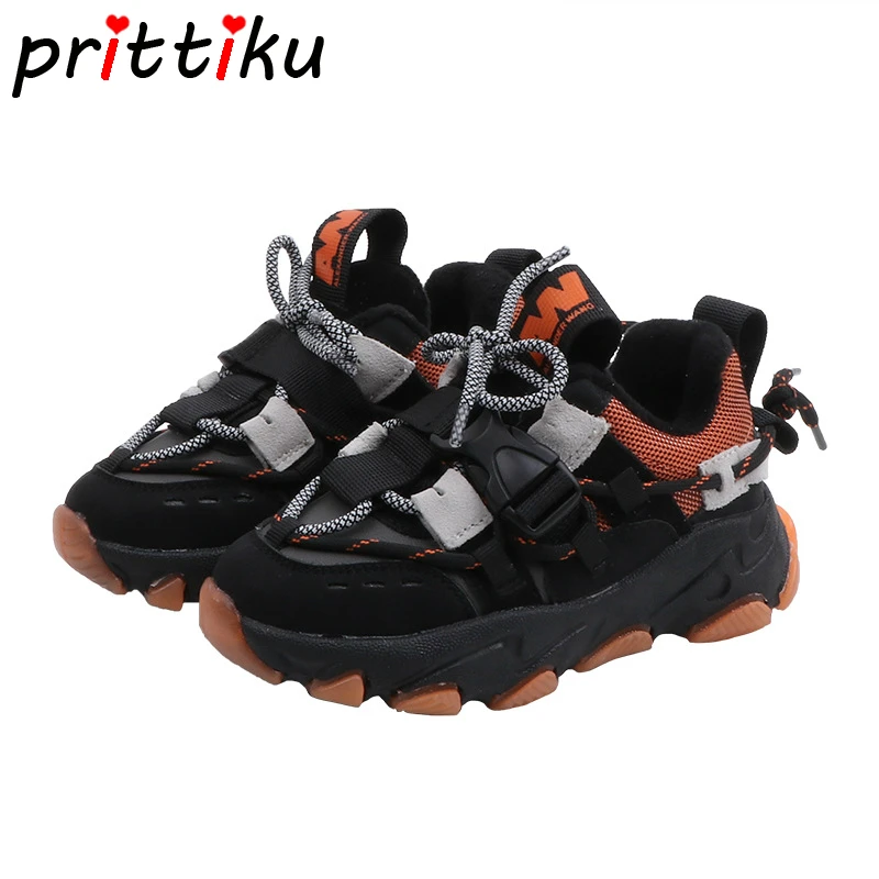 2019 г. Зимние кроссовки на шнуровке с теплой подкладкой для мальчиков и девочек